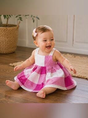 Burberry Dress 3/6 months strapless pink Burberry